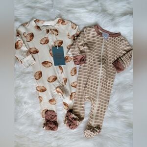 Set of 2 Football Onesie